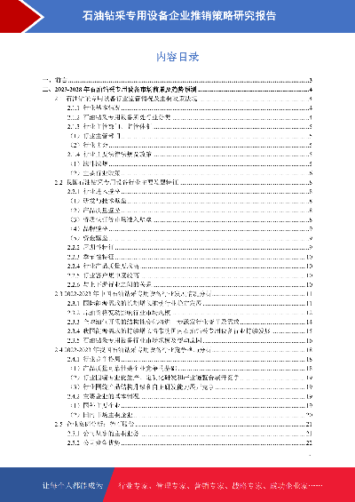 石油钻采专用设备市场前景预测与推销策略研究